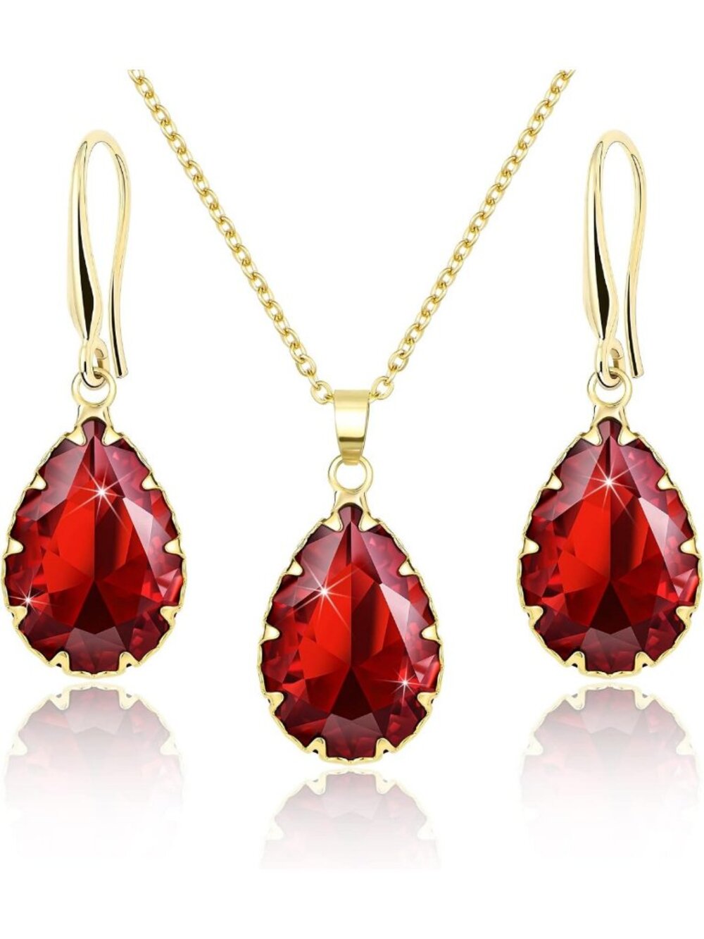 Trendy Crystal Costume Jewelry Set for Women - Elegant Statement Accessories